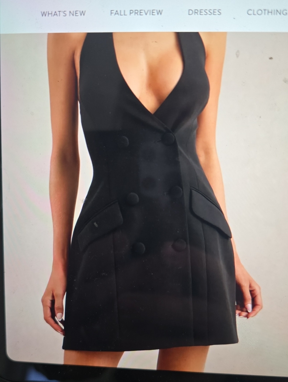 Club L NAVY Halter  Mini Dress 4